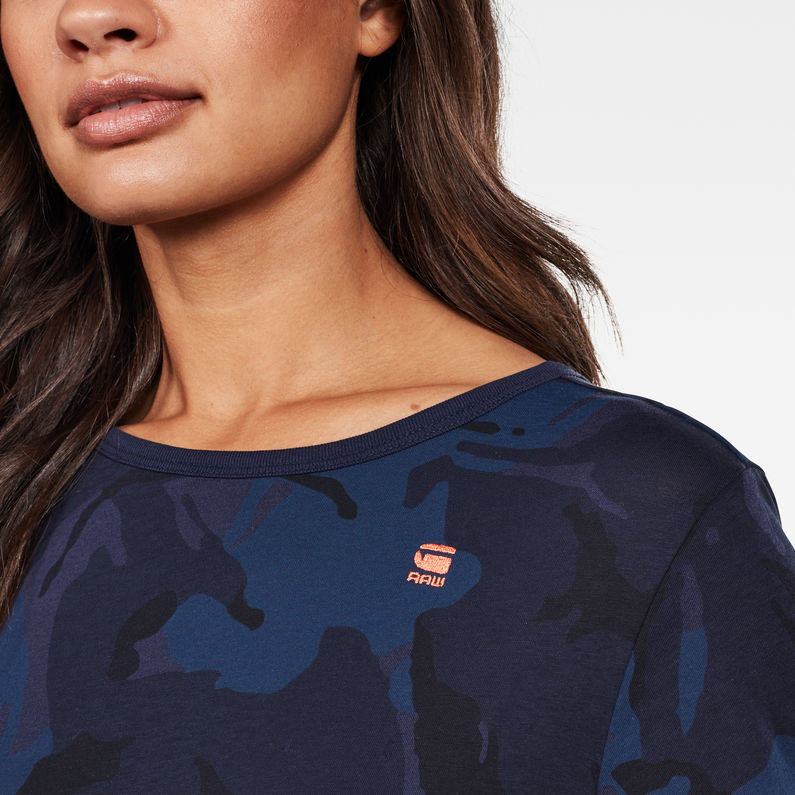 G-Star RAW® Haut Gyre Allover Bleu foncé detail shot