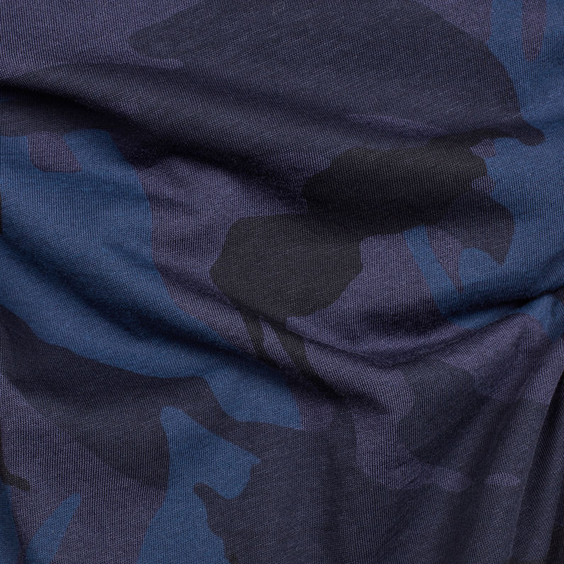 G-Star RAW® Haut Gyre Allover Bleu foncé fabric shot