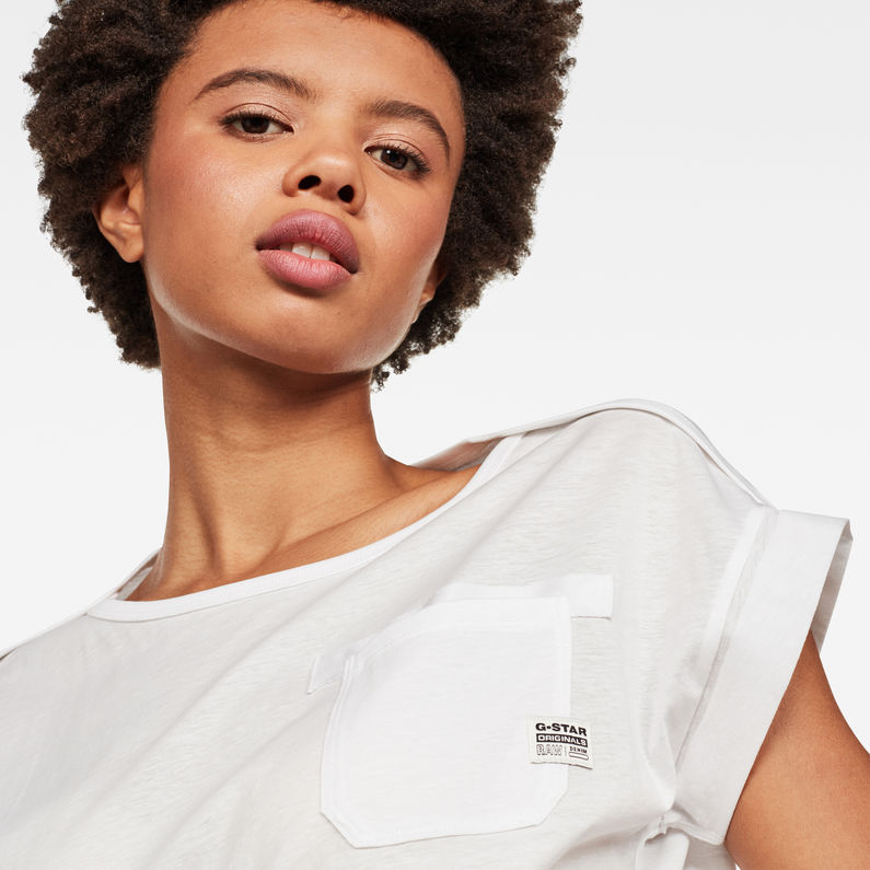 G-Star RAW® Noxer Top White detail shot