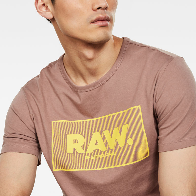 G-Star RAW® Boxed GR T-Shirt Brown detail shot