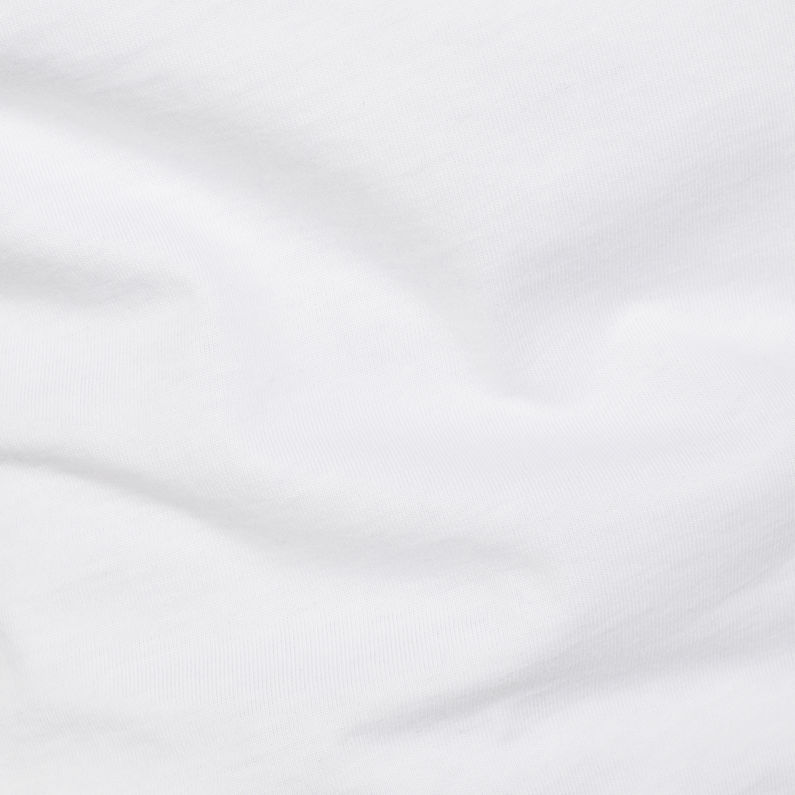 G-Star RAW® Gsraw Allover Pocket T-Shirt White fabric shot