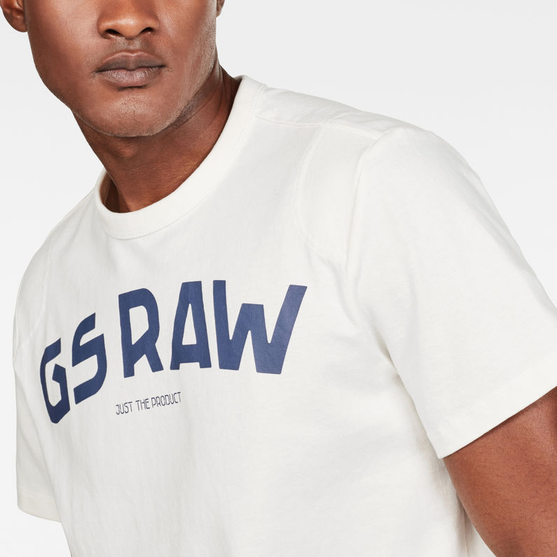 G-Star RAW® T-shirt Gsraw GR Beige detail shot