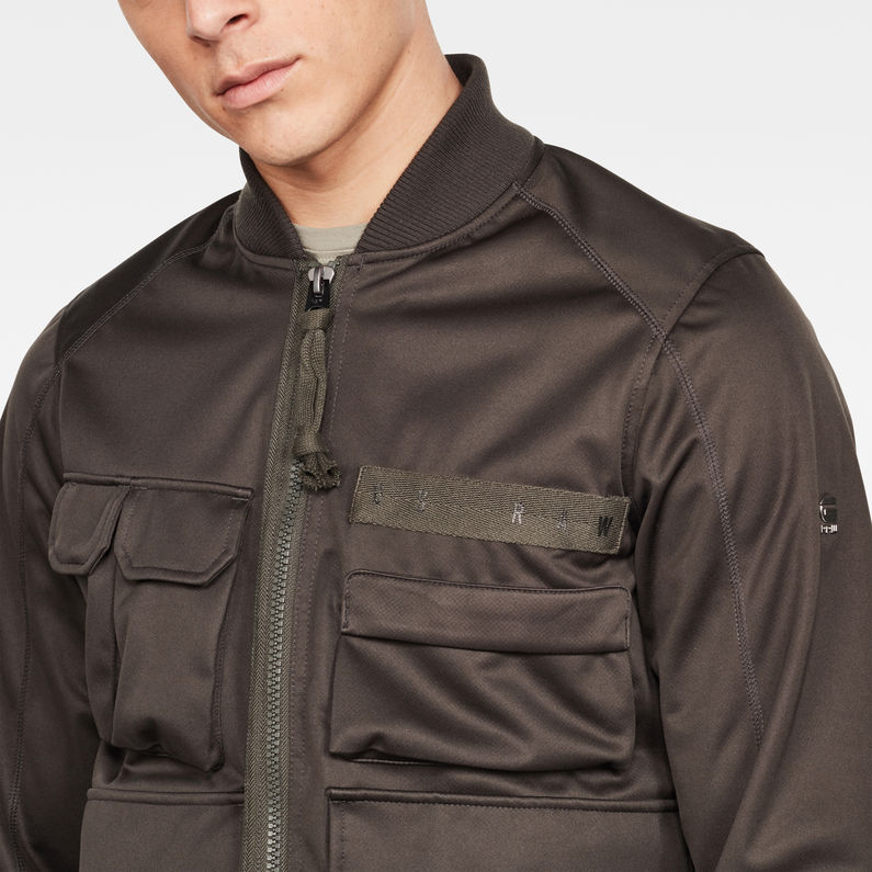G-STAR® Multipocket Softshell Overshirt Brown detail shot