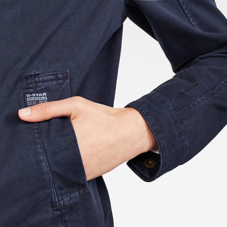 G-Star RAW® Slim Overshirt Dark blue detail shot