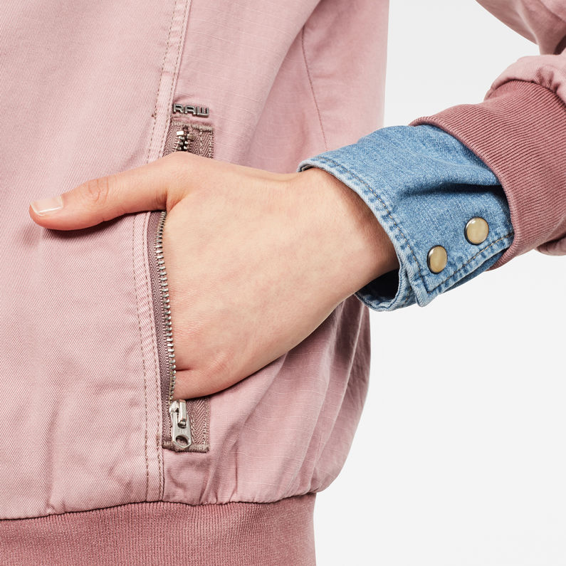 G-STAR® Chopper Slim Bomberjacke Lila detail shot