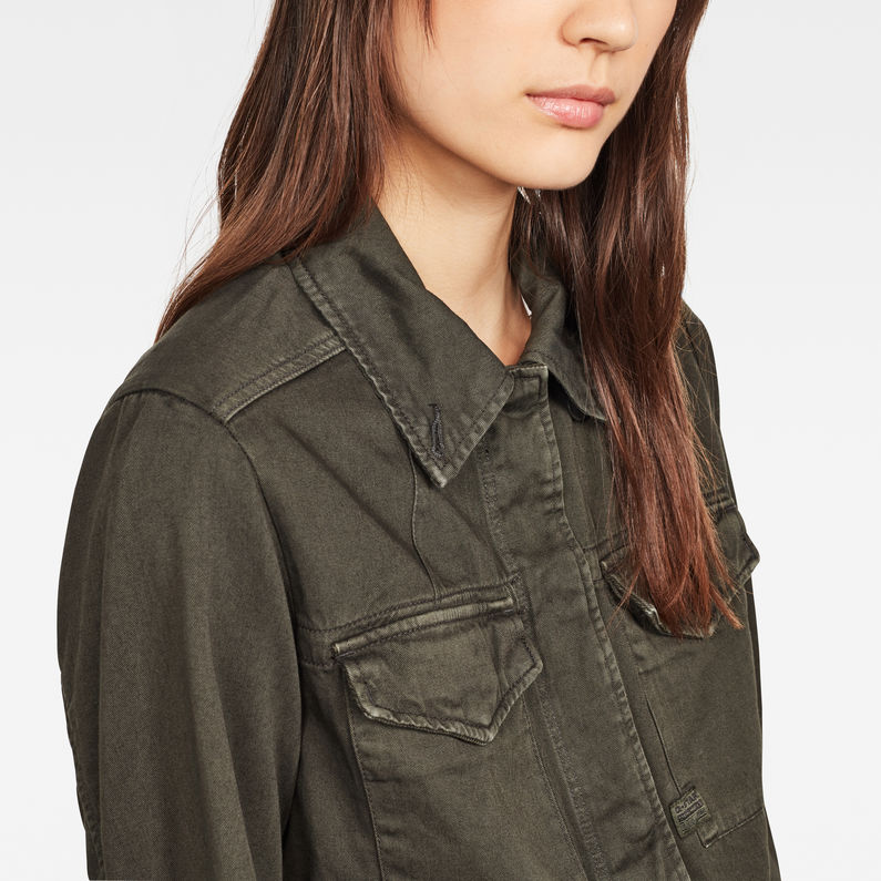 G-STAR® Rovic Field Overshirt Grey detail shot