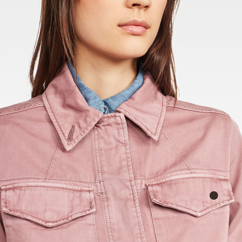 G-Star RAW® Rovic Field Overshirt Purple detail shot