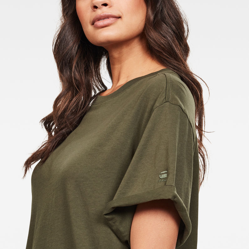 G-Star RAW® Lash Fem Loose Top Green detail shot