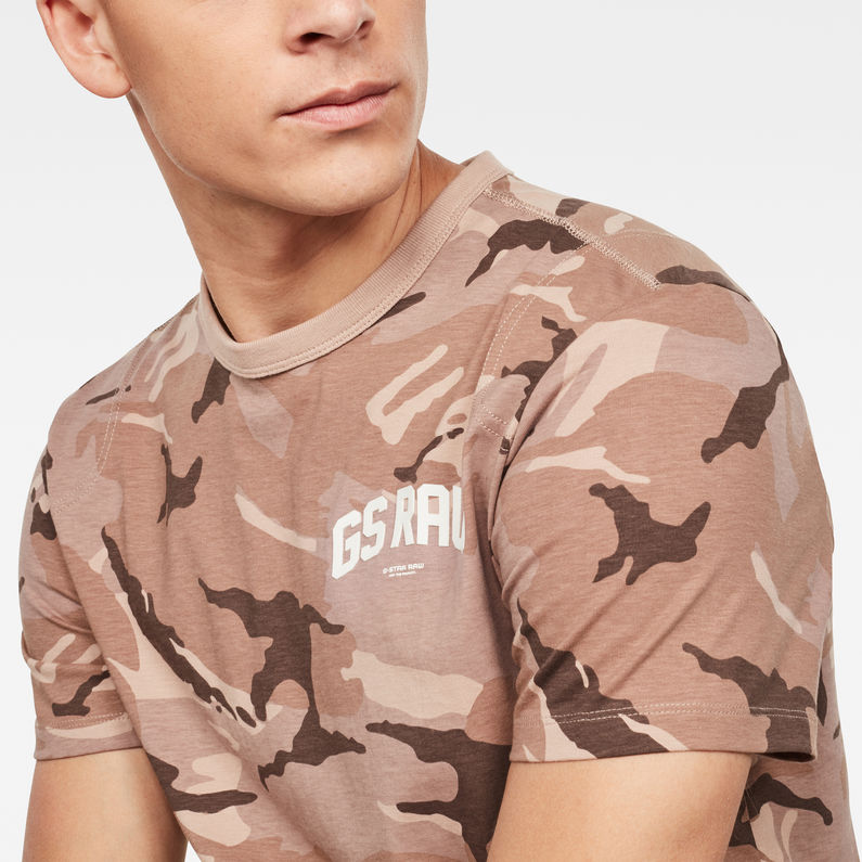 G-Star RAW® Gsraw Camo T-Shirt Pink detail shot