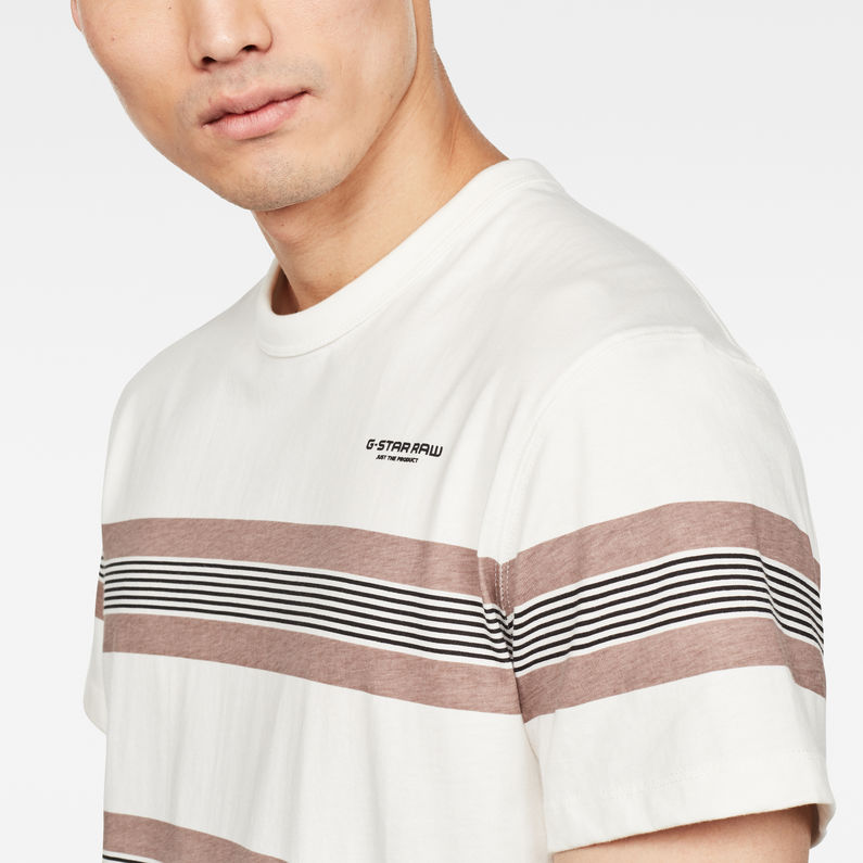 G-Star RAW® Stainlo Stripe Allover T-Shirt White