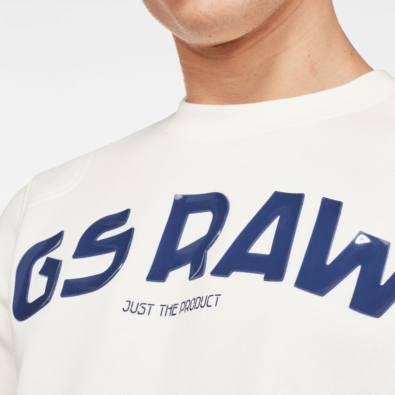 G-STAR® Gsraw GR Sweater Beige detail shot