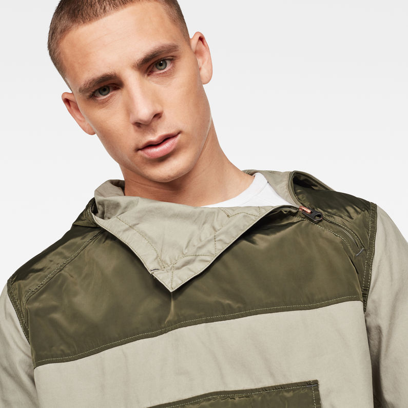 G-STAR® Trozack Allover Anorak Green detail shot