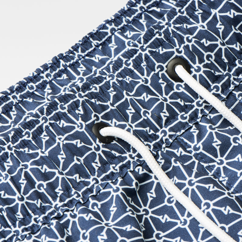 G-STAR® Carnic Diamond Line Badeshorts Dunkelblau detail shot