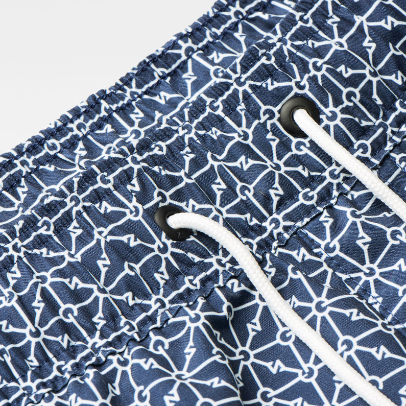 G-Star RAW® Carnic Diamond Line Swimshorts Dark blue detail shot