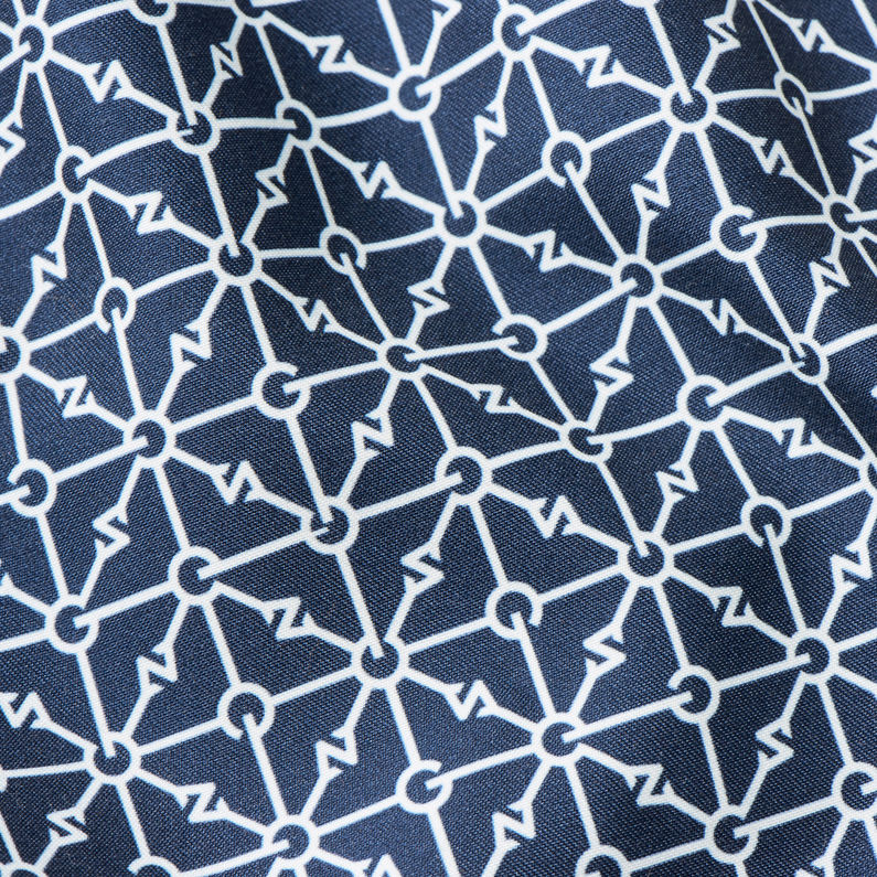 G-STAR® Carnic Diamond Line Badeshorts Dunkelblau fabric shot