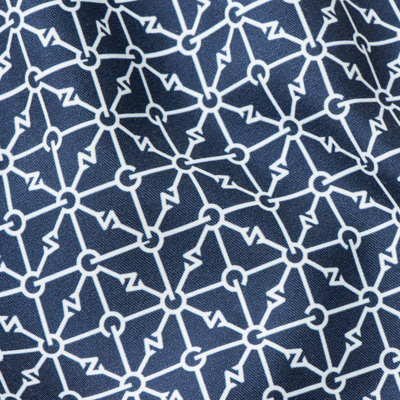 G-Star RAW® Carnic Diamond Line Zwembroek Donkerblauw fabric shot