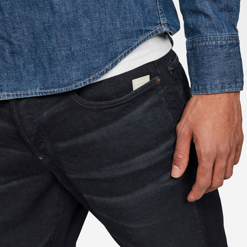 G-Star RAW® Kilcot Straight Tapered Jeans Donkerblauw detail shot