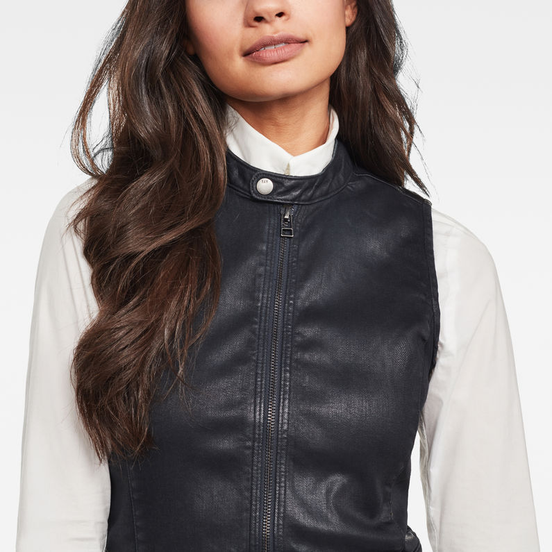 G-Star RAW® Lynn Lunar Slim Jurk Donkerblauw detail shot