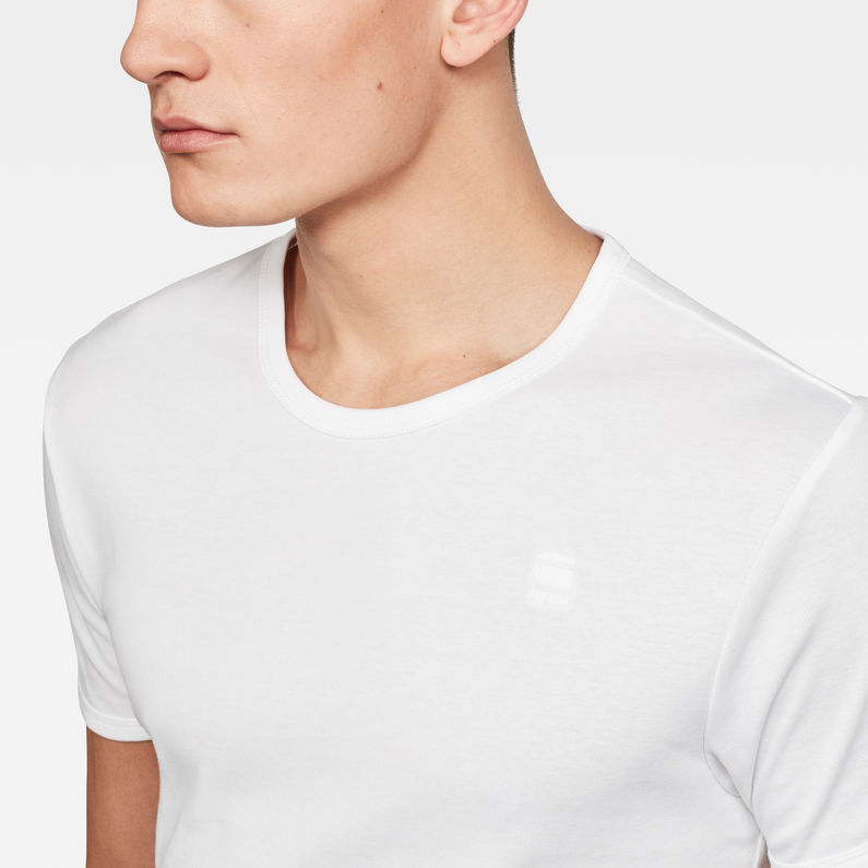 G-Star RAW® T-shirt Base Blanc detail shot