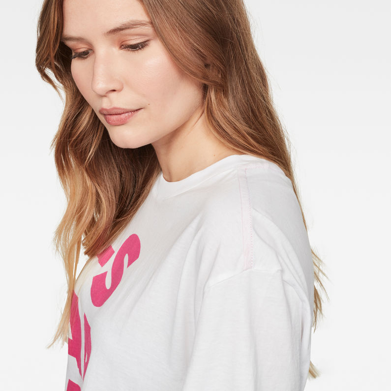 G-Star RAW® Chrame Gsraw GR Loose Top White detail shot