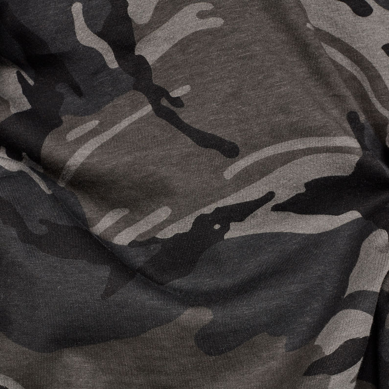 G-Star RAW® T-shirt Gsraw Camo Noir fabric shot
