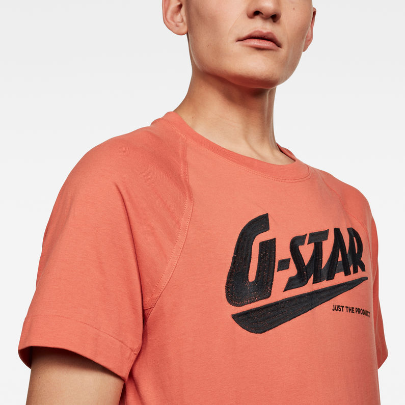 G-Star RAW® Fast Raglan GR T-Shirt Roze detail shot
