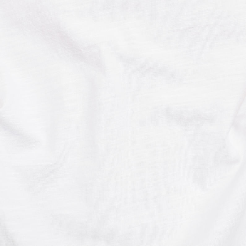 G-Star RAW® T-shirt Motac Fabric Mix Blanc fabric shot