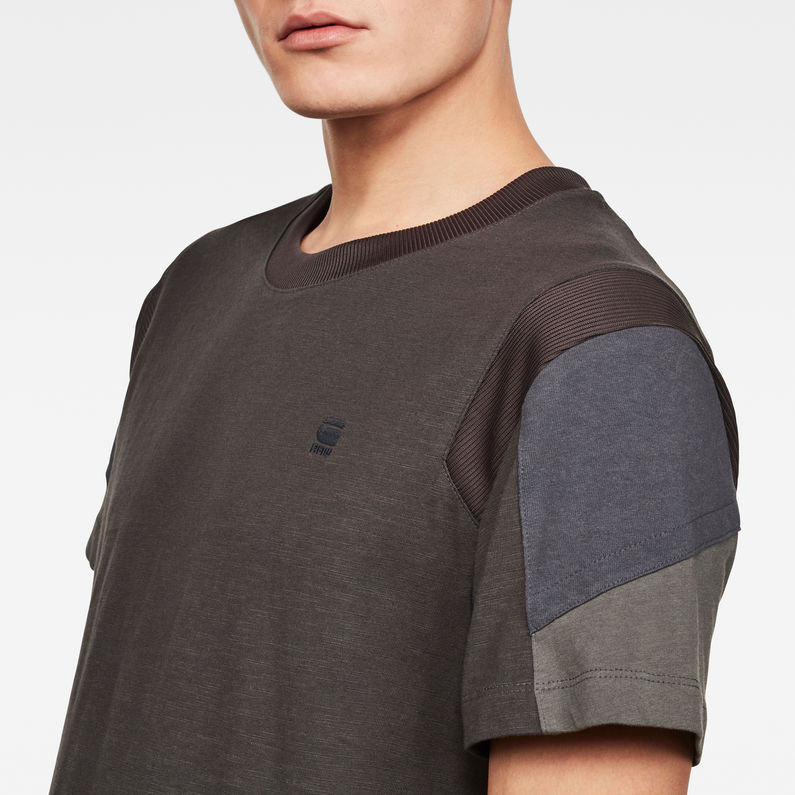 G-Star RAW® T-shirt Motac Fabric Mix Gris detail shot