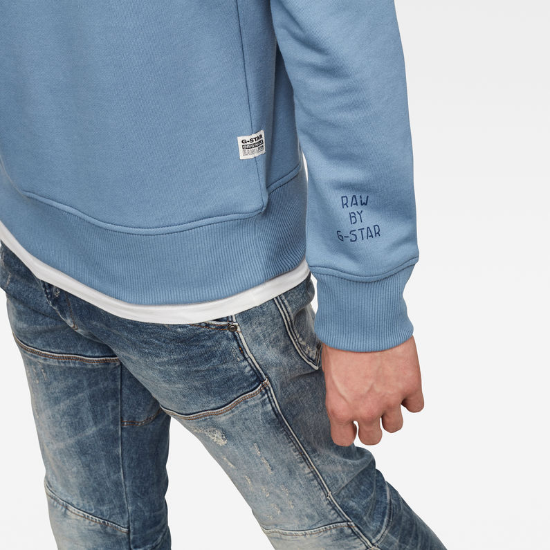 G-Star RAW® Record Reel GR Sweater Light blue detail shot