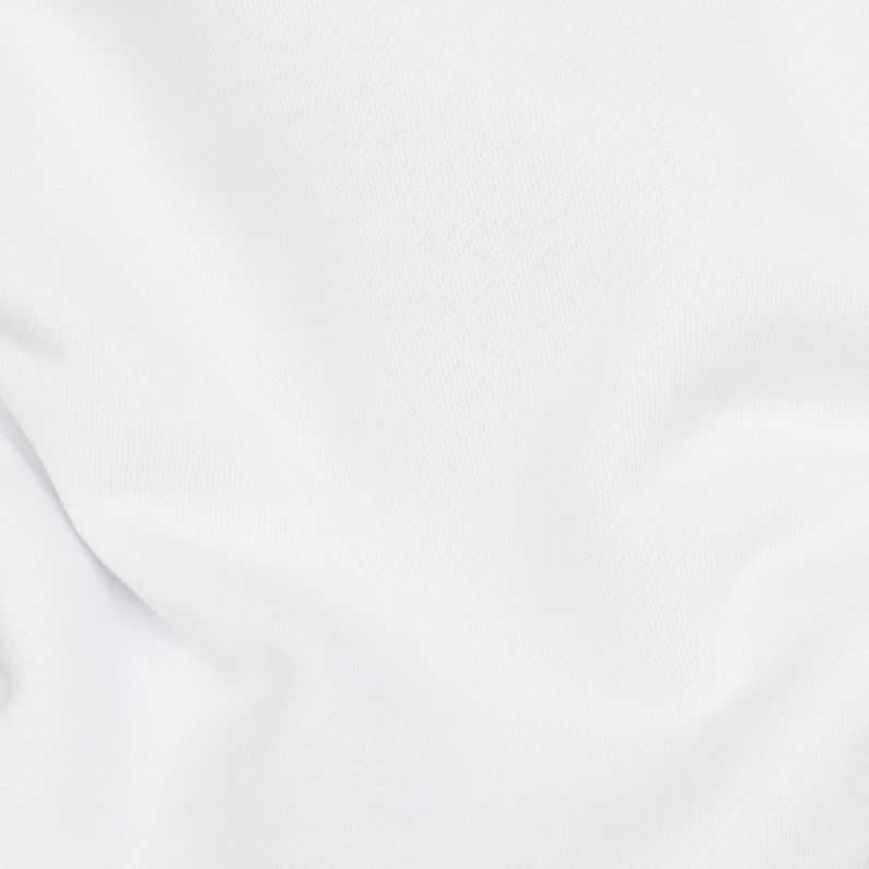 G-Star RAW® Originals Backpanel GR Hooded Sweater White fabric shot