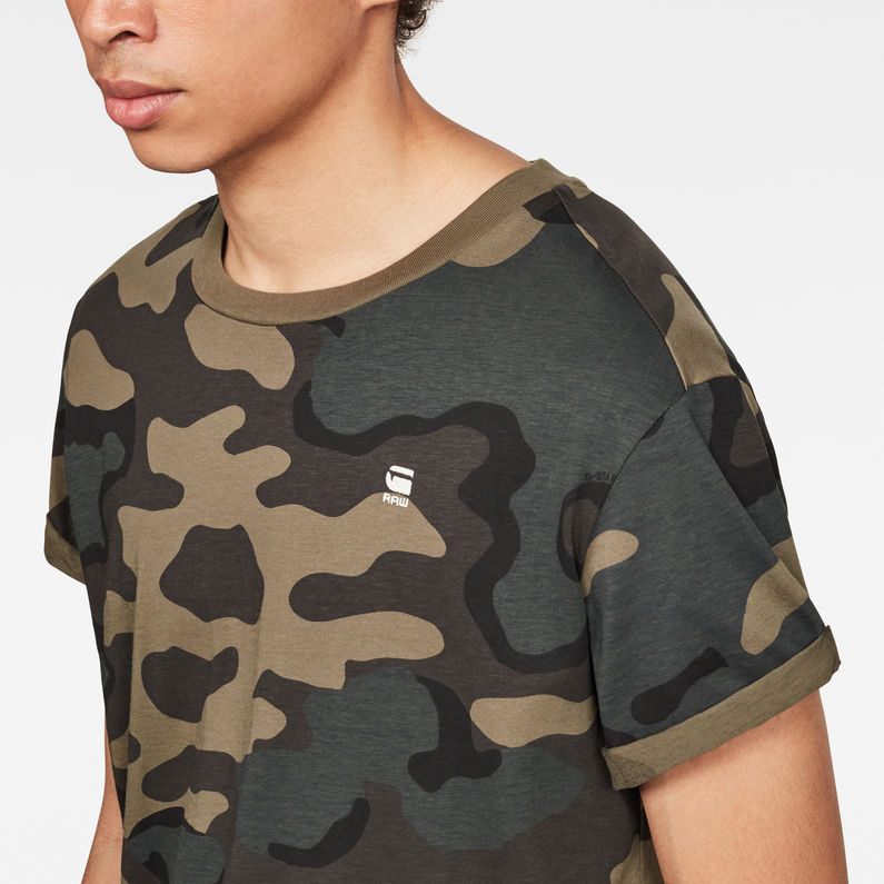 G-Star RAW® Shelo T-Shirt Vert detail shot