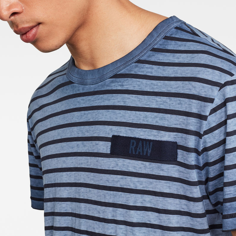 G-Star RAW® Rancis Stripe T-Shirt Multi color detail shot