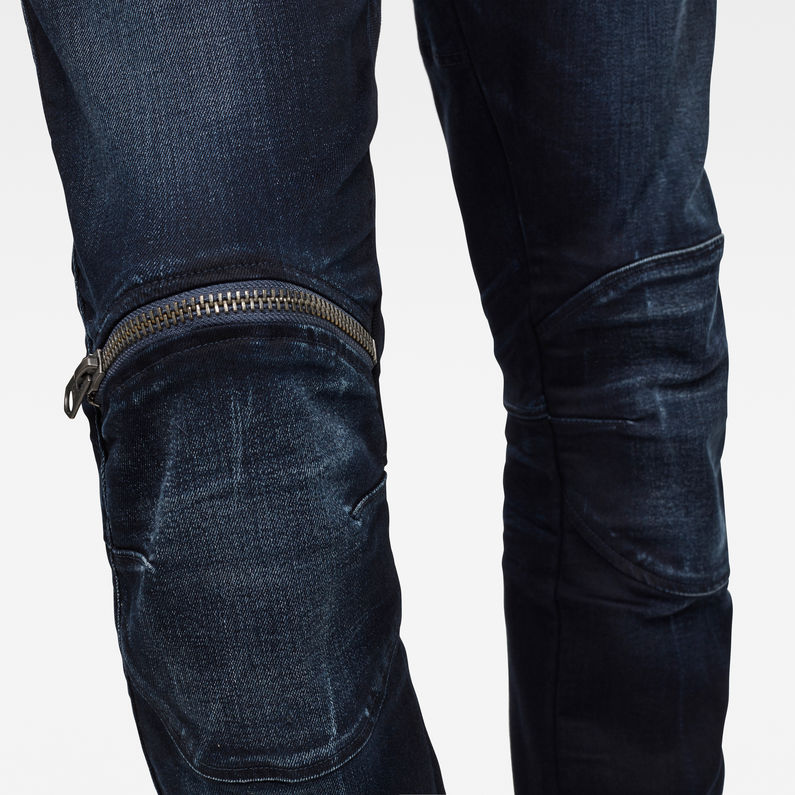 G-Star RAW® Jean 5620 3D Zip Knee Skinny Bleu moyen