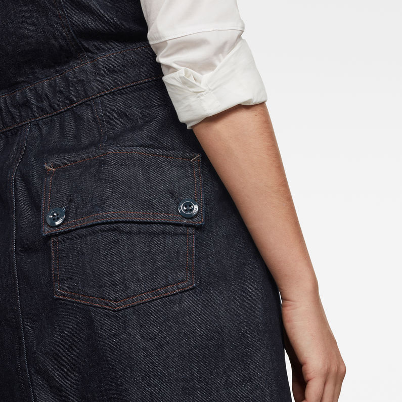 G-Star RAW® Eyevi Fit & Flare Jurk Donkerblauw