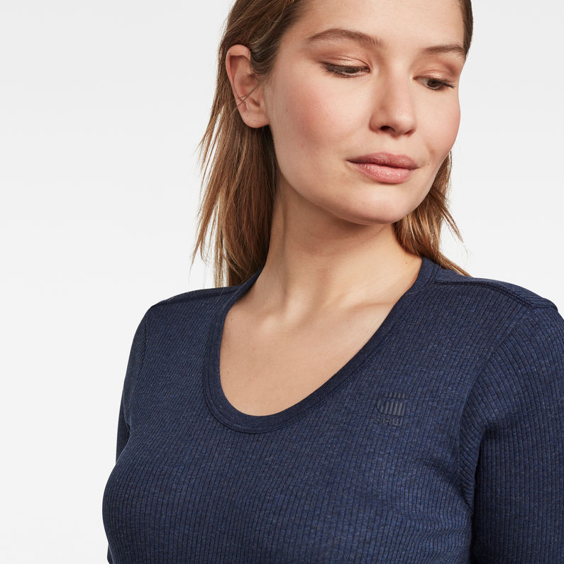 G-Star RAW® Haut Silber Slim Bleu moyen detail shot