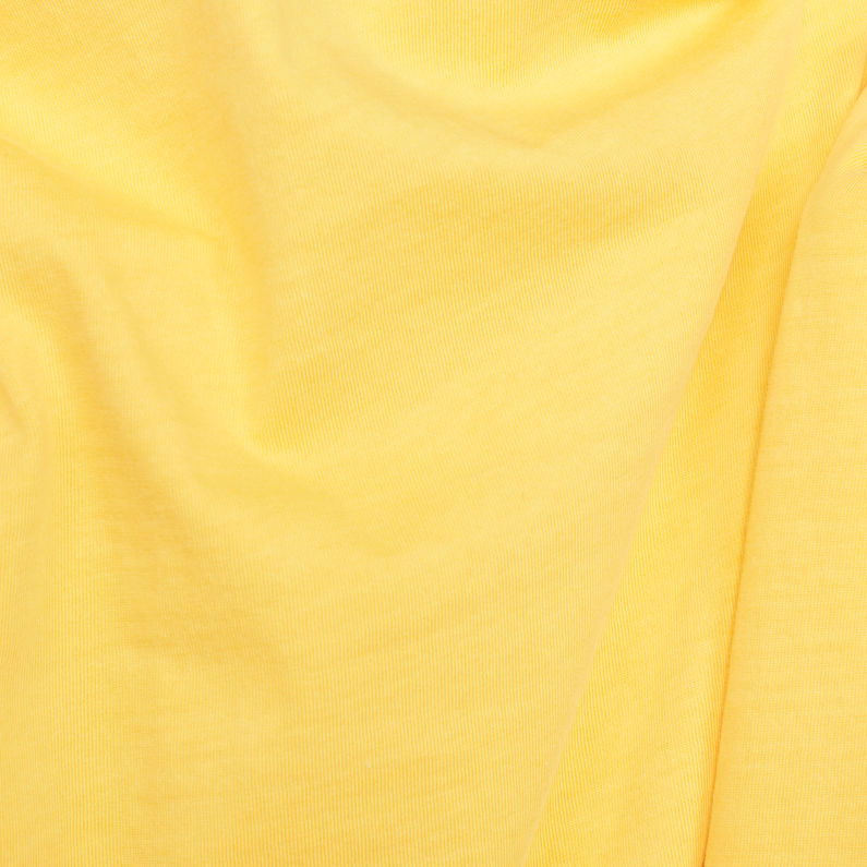 G-Star RAW® Lash T-Shirt Yellow fabric shot