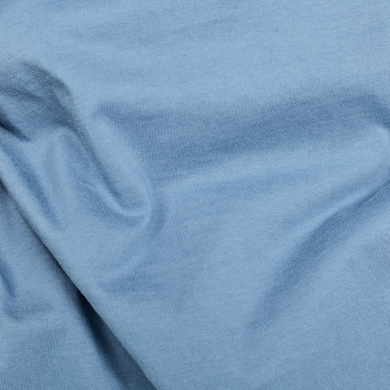 G-Star RAW® T-shirt Record Reel GR Slim Bleu clair fabric shot