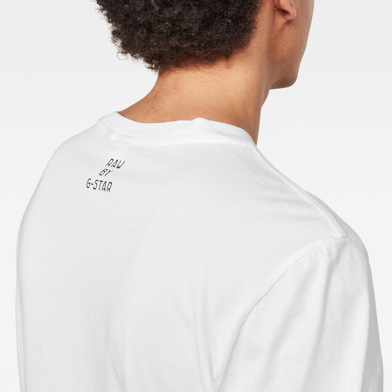 G-Star RAW® Lash Building GR T-Shirt White detail shot