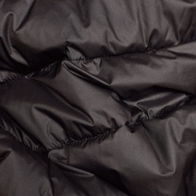 G-Star RAW® Attacc Quilted Hooded Jacket Black fabric shot