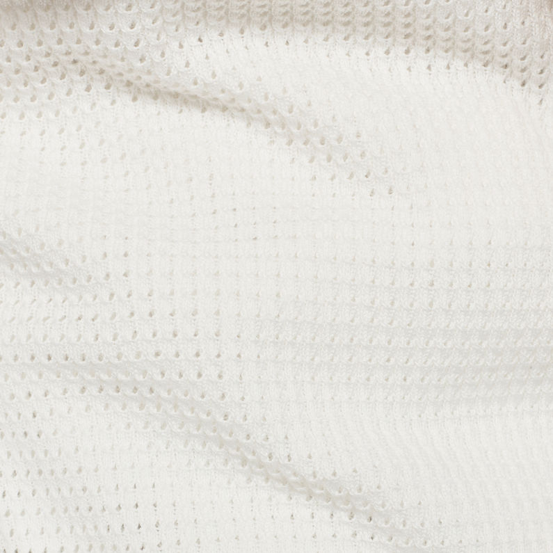 G-STAR® Meshi Knitted Sweater Beige fabric shot