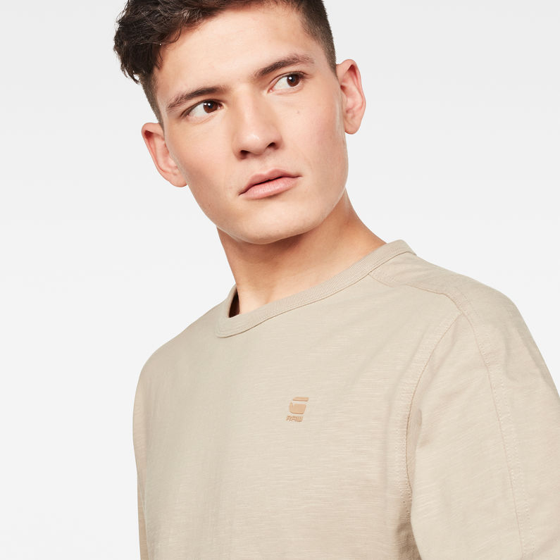 G-Star RAW® T-shirt Korpaz Beige detail shot