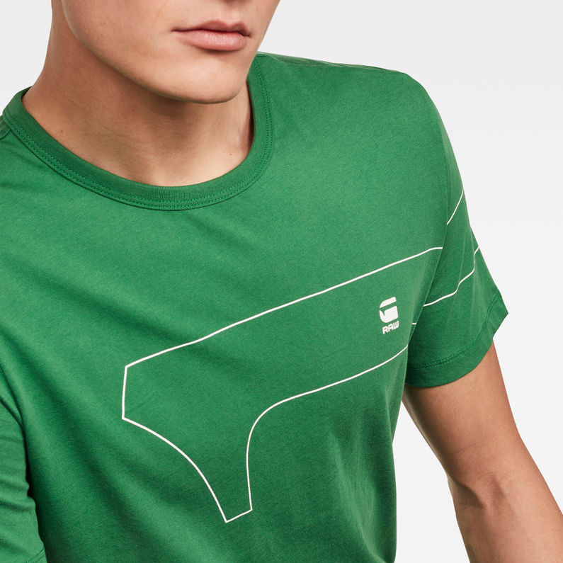 g star green t shirt