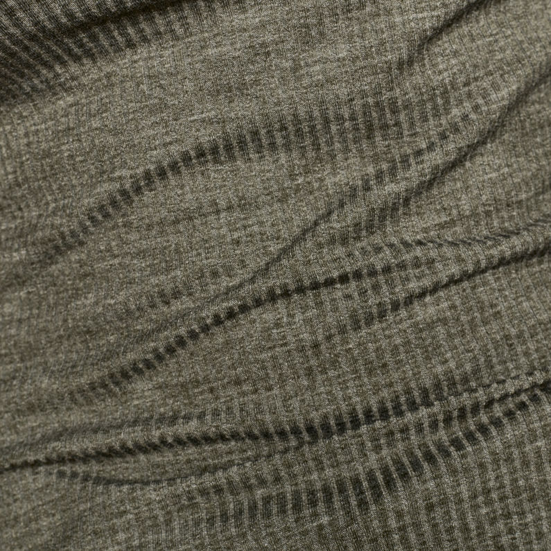 G-Star RAW® Haut Lecite Optic Slim Turtleneck Vert fabric shot
