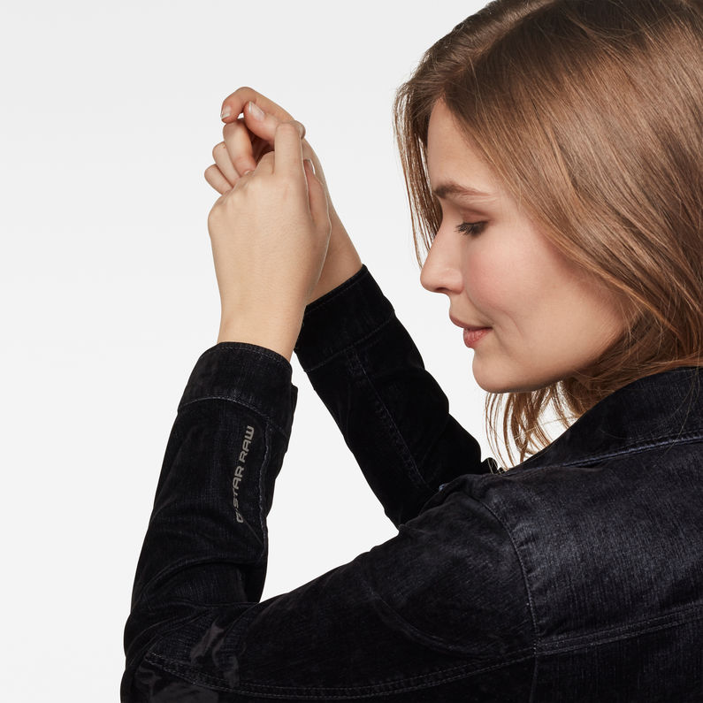 G-Star RAW® Veste Arc Slim Denim Noir detail shot