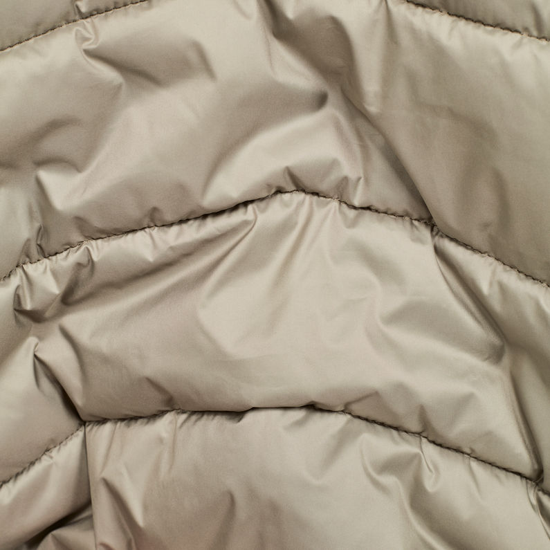 G-STAR® Meefic Quilted Overshirt Green fabric shot