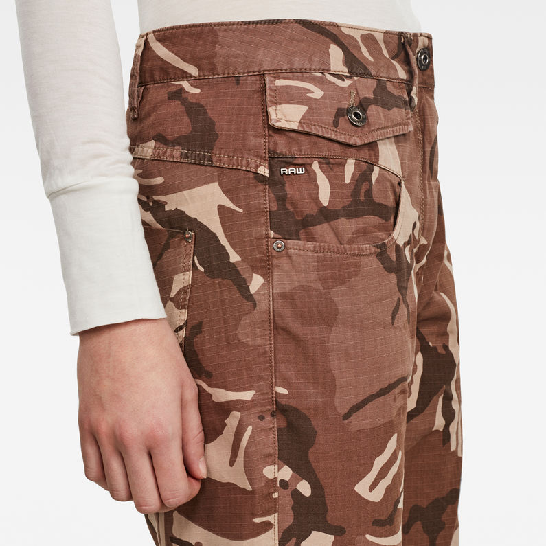 G-STAR® Army Radar Mid Boyfriend Ankle Pants Brown detail shot