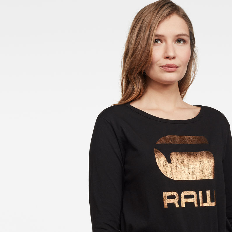 G-Star RAW® Graphic 21 T-Shirt Schwarz detail shot