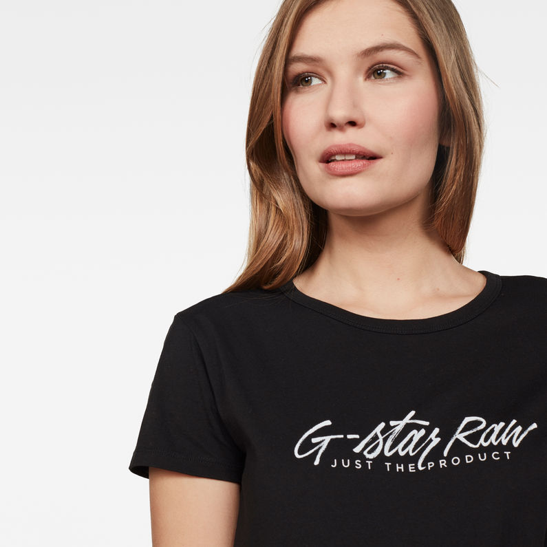 G-Star RAW® Rei Graphic T-shirt Black detail shot