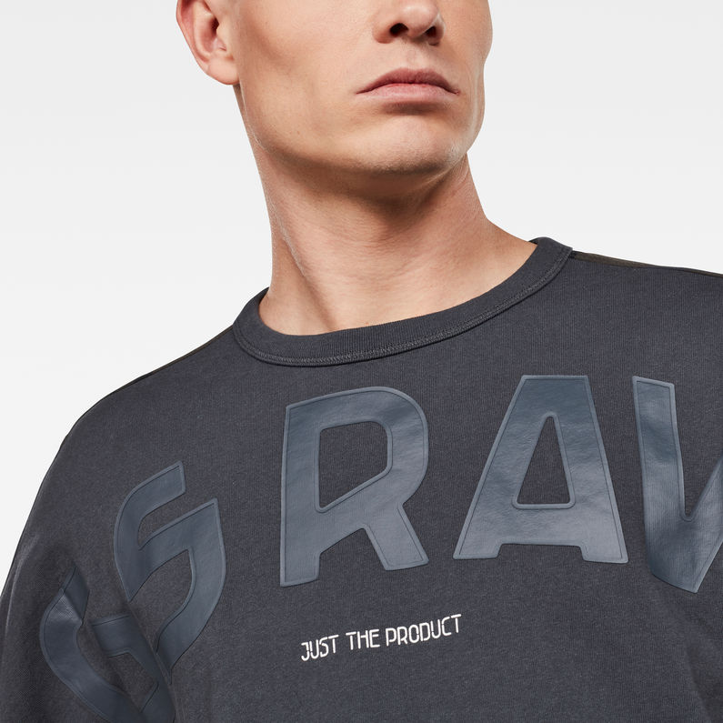 G-Star RAW® T-shirt Gsraw Back Camo Allover GR Gris detail shot