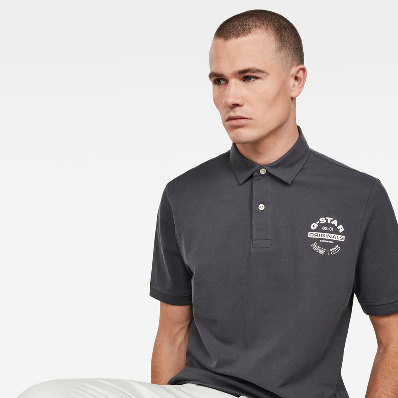 G-Star RAW® Memula Originals GR Polo Grey